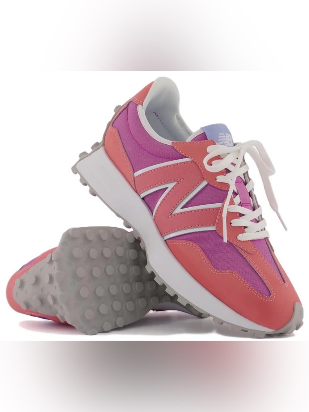 New Balance Coral & Magenta Retro Runner Sneakers